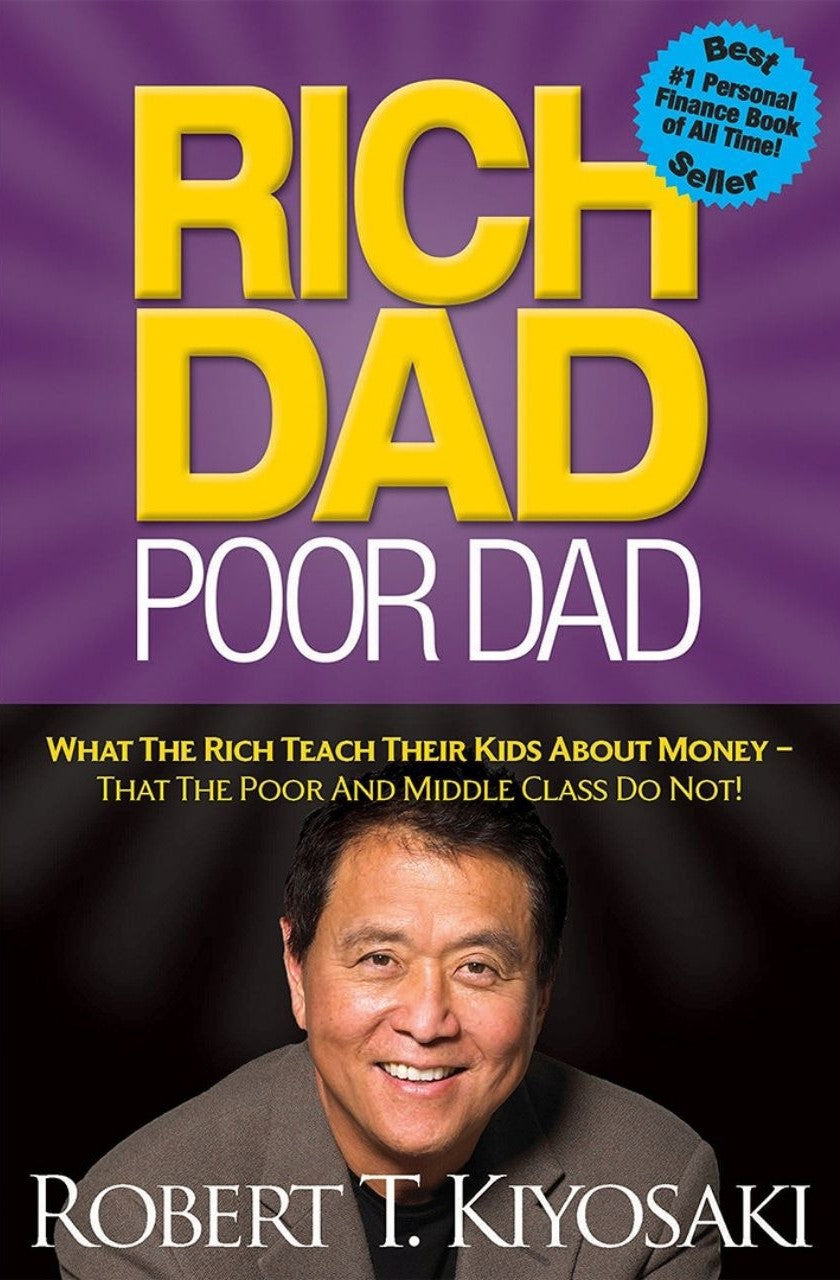 Rich Dad Poor Dad by Robert Kiyosaki – bestselling paperback book on financial literacy, mindset, and building wealth.